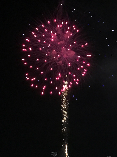 fireworks at Hickory Speedway