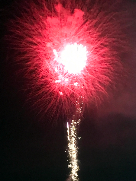 fireworks at Hickory Speedway