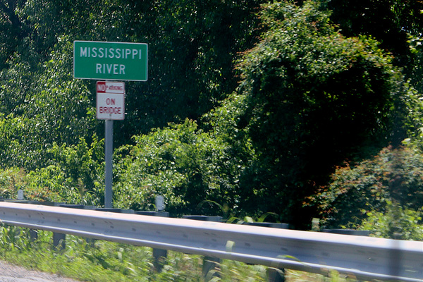 Mississippi River sign
