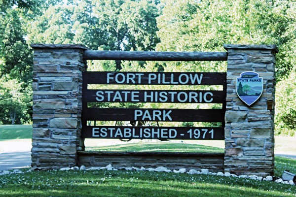 Fort PIllow State Park entry