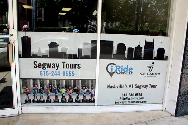 iRide Nashville Segway sign