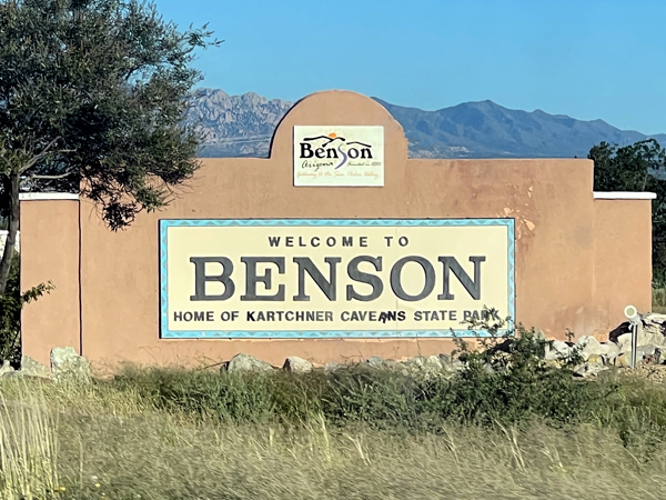 welcome to Benson sign