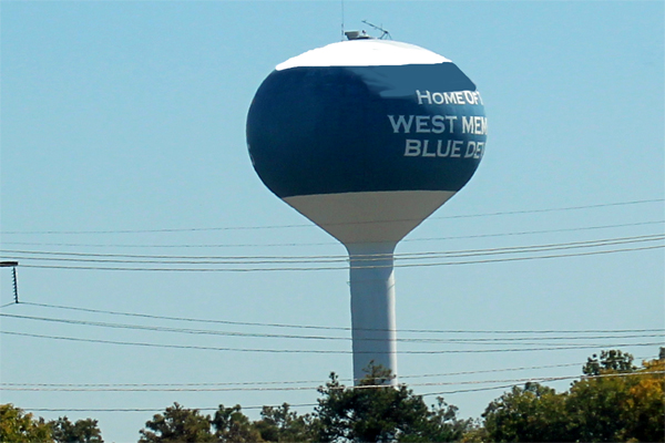 Blue Devils water tower