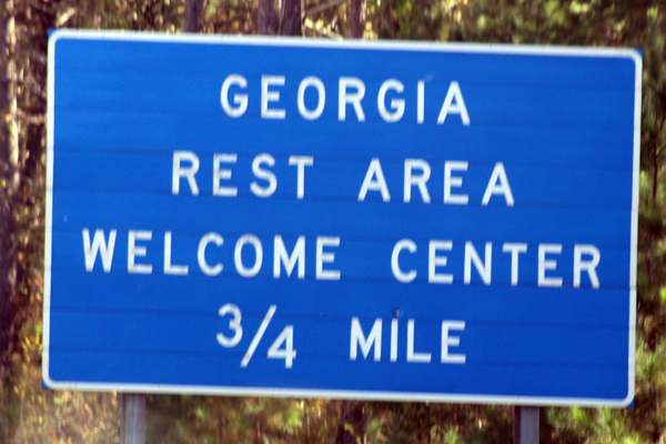 Georgia Welcome Center sign