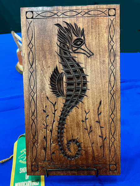 Sea Horse carving