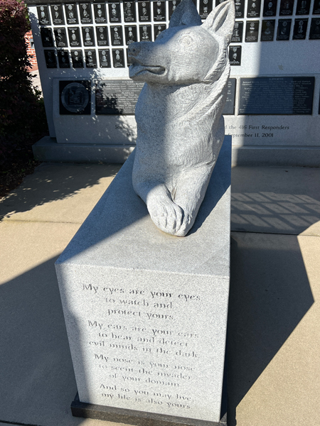 guard dog statue