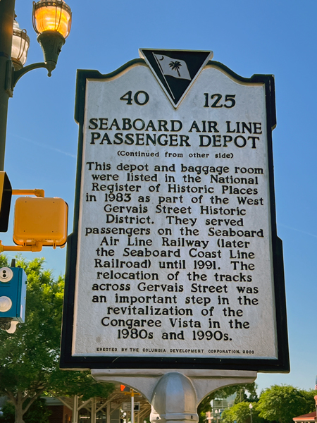 Seaboard Air Line Passenger Depot sig