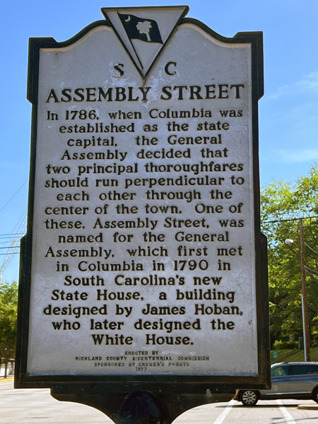 sign about Assembly Street
