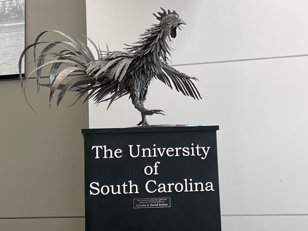 University of South Carolina rooster statue