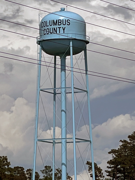 Columbus County water tower