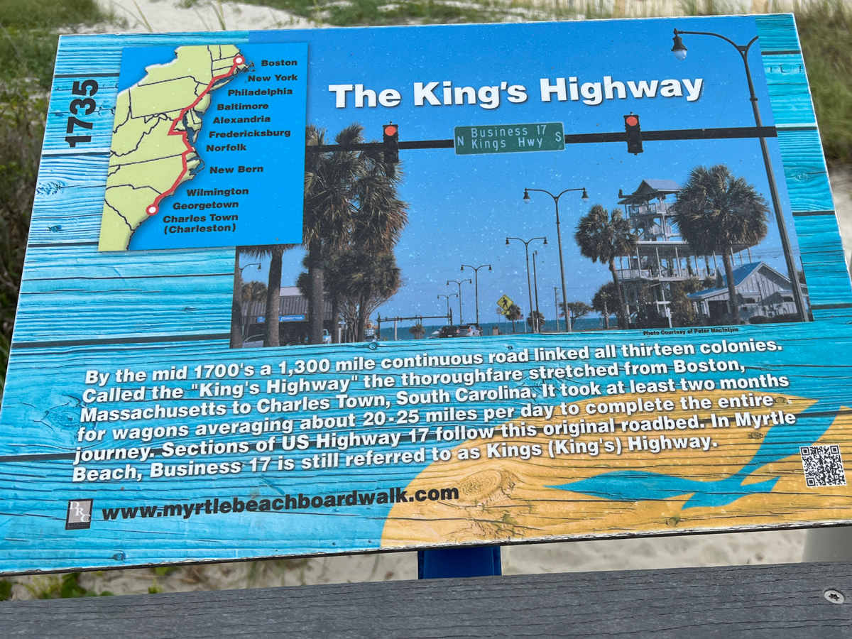 sign about The Kings Highway