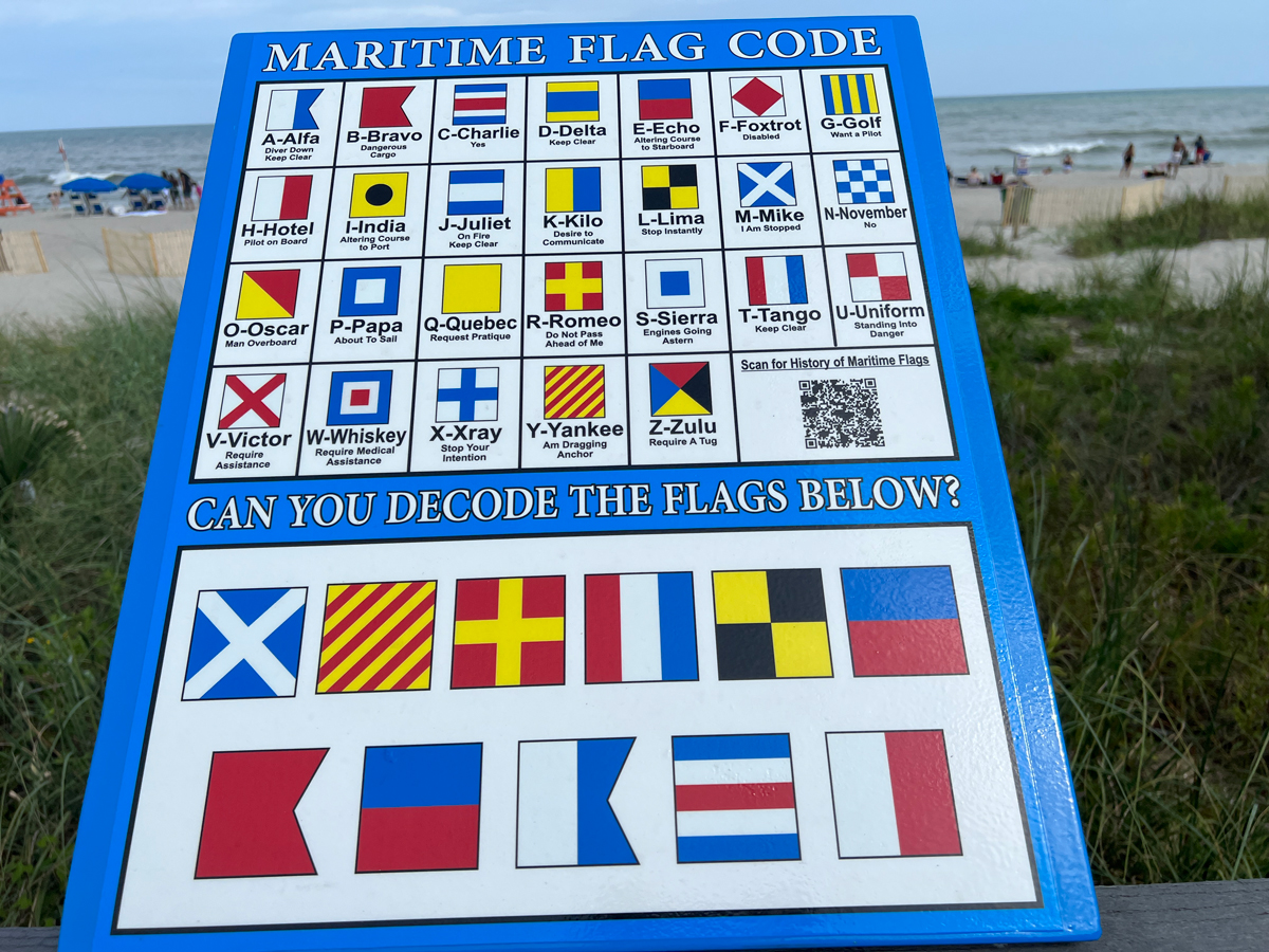 Maritime Flag Code sign