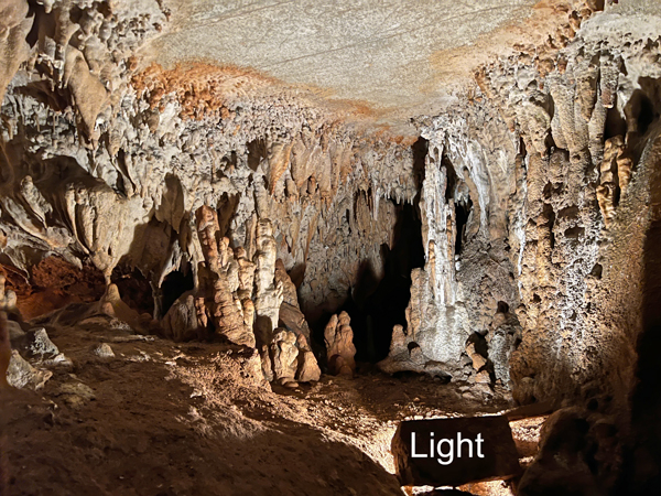 light in Endless Caverns