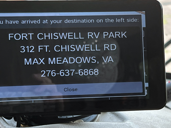 Fort Chiswell RV Park address
