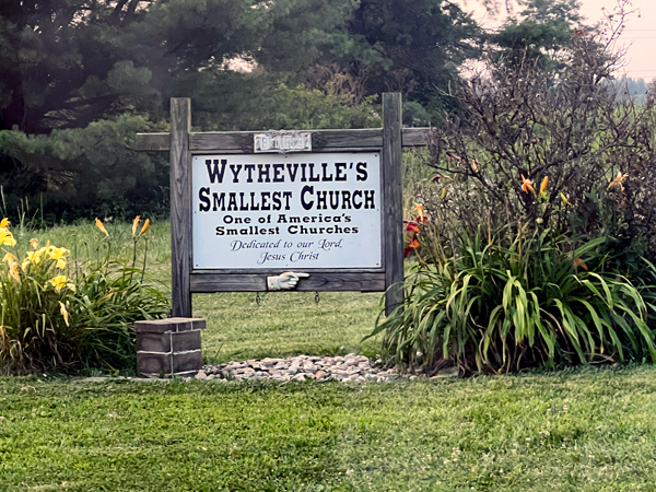 sign for Whytheville's Smallesy Church