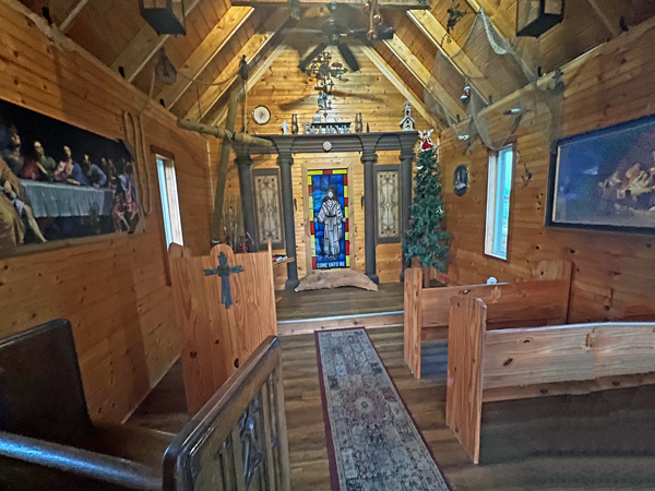 Inside Wytheville's smallest church