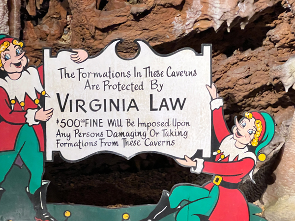 Virginia Law warning sign