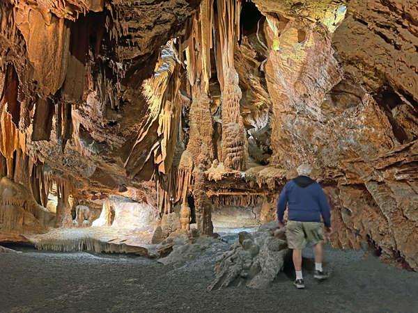 Lee Duquette in Shenandoah Caverns