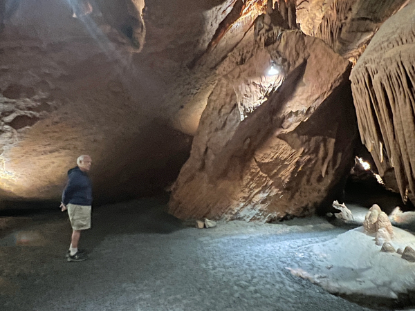 Lee Duquette in Shenandoah Caverns
