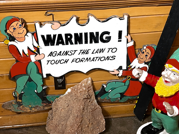 do not tourch formations warning