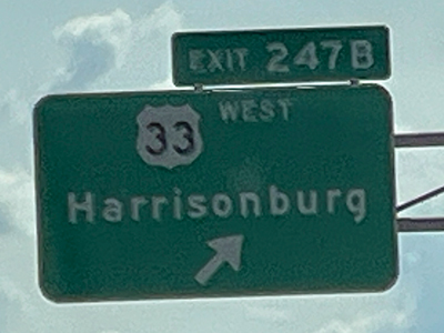Harrisonburg sign