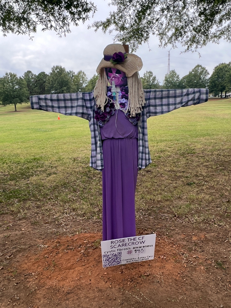 Cystic Fibrosis Awareness scarecrow