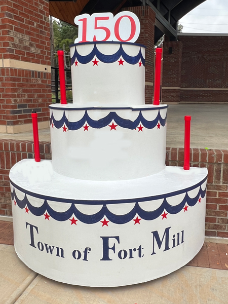 Town of Fort Mill 150 year cake