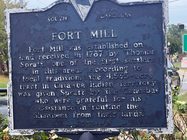 Fort Mill SC sign in need of repair