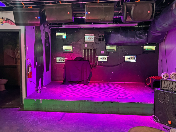 the stage inside Monstercade