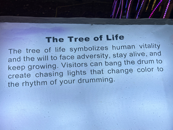 sign about the Tree of Life