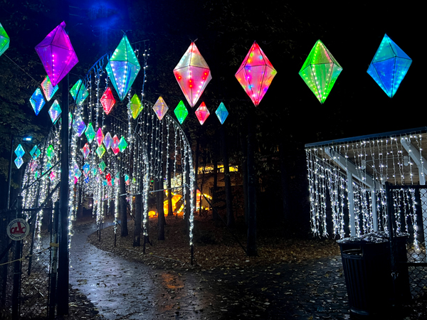 lighted walkway