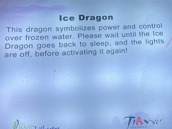 Ice Dragon sign