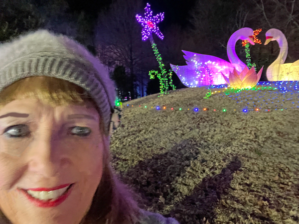 Karen Duquette and the two Sugarplum Swans