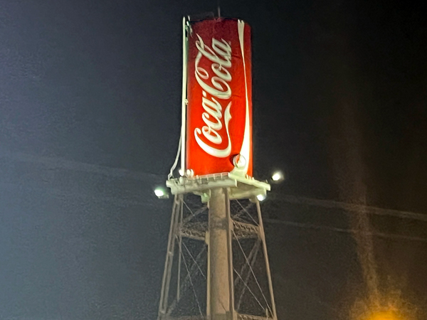 coca-Cola water tower