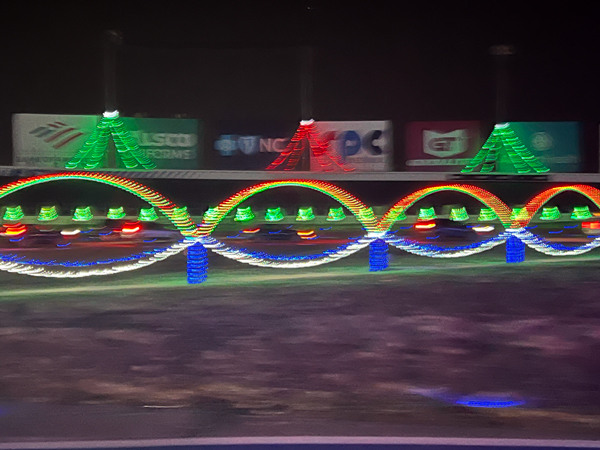 wall of Lights at Charlotte Speedway