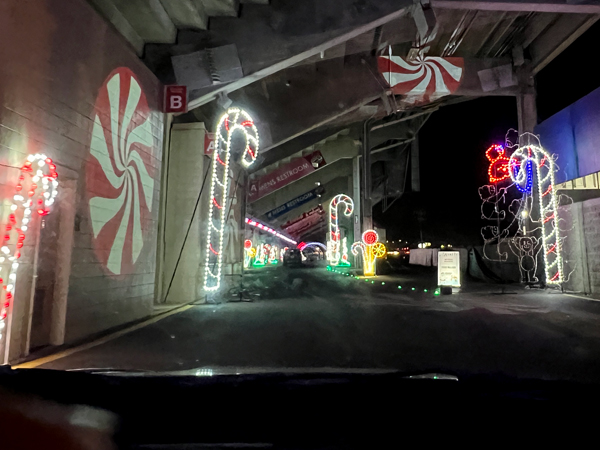 candy cane tunnel