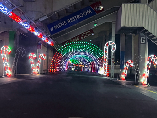 candy cane tunnel