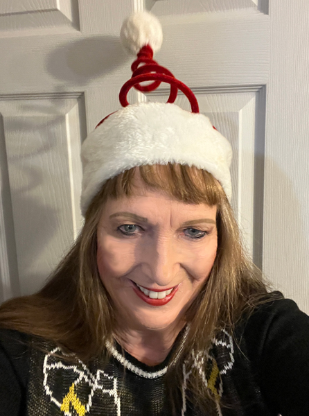Karen Duquette in a Santa Hat