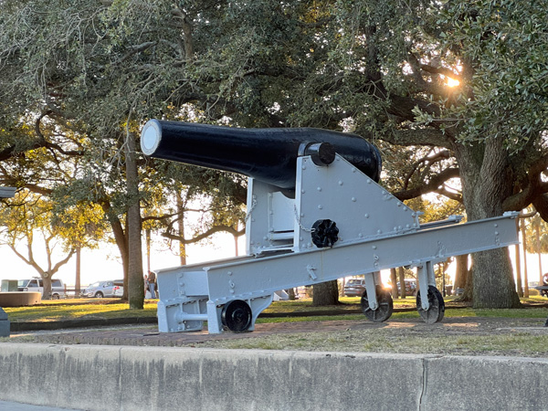 cannon in White Point Garden Park