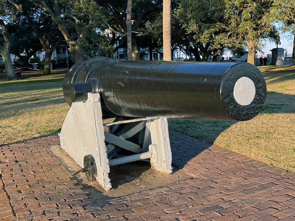 cannon in White Point Garden Park