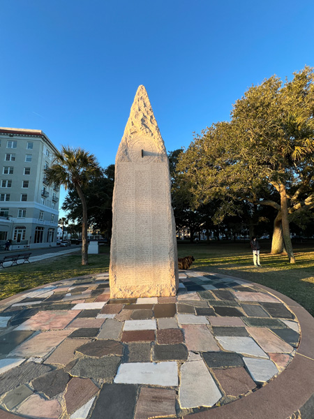 The USS Hobson monument