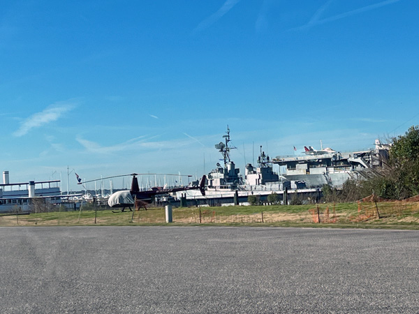 The USS YORKTOWN (CV-10)