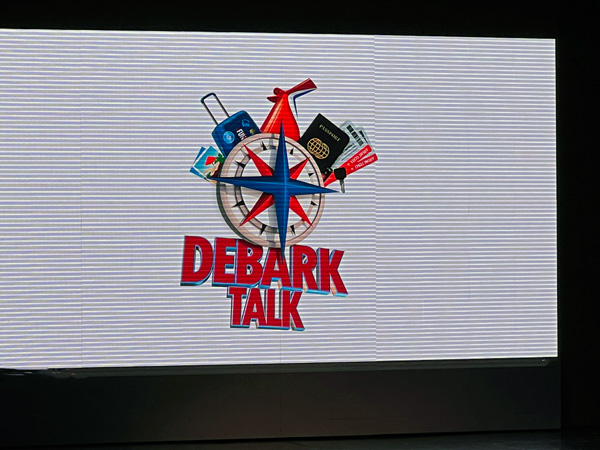 Debark talk sign