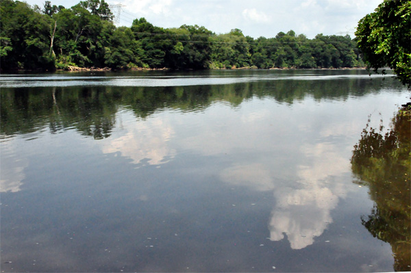 Catawba River behind the Pump House in 2019