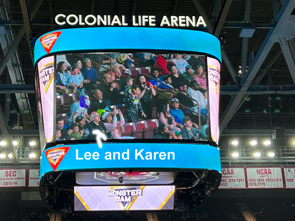 Lee and Karen Duquette at Monster Jam