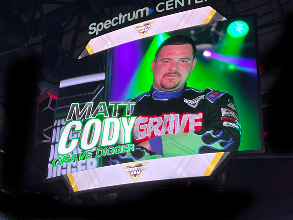 Matt Cody Gravedigger driver