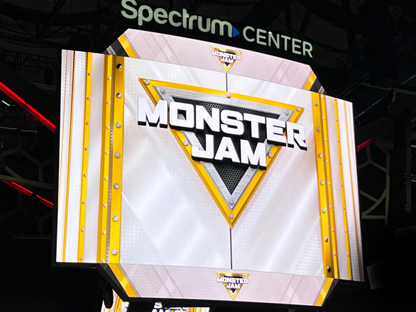 Spectrum Center Monster Jam sign