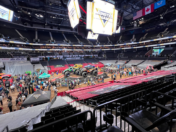 Monster trucks at Spectrum Center  in Charlotte