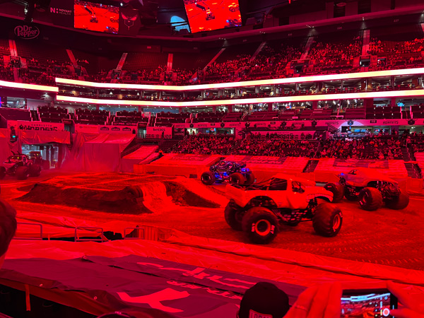 The parade of Monster Trucks