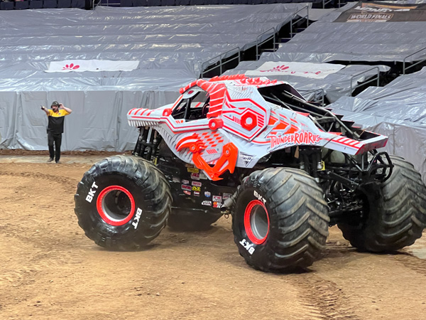 ThunderROARus in the parade of Monster Trrucks